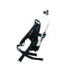 Plastic back plate with straps