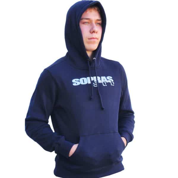 Hoodie Soprassub in blue no zipper