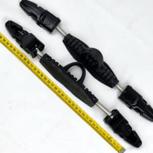 S.S. spring strap for fins with plastic buckles